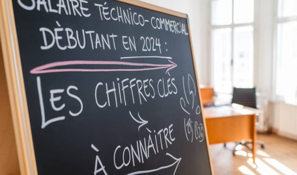 salaire technico-commercial débutant : les chiffres clés à connaître en 2024