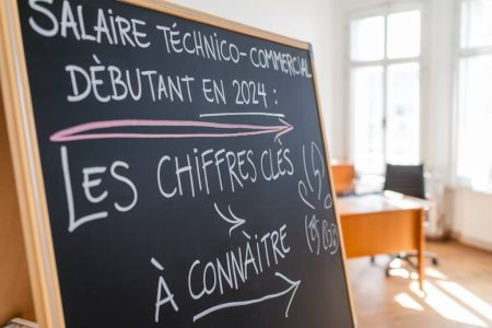 salaire technico-commercial débutant : les chiffres clés à connaître en 2024